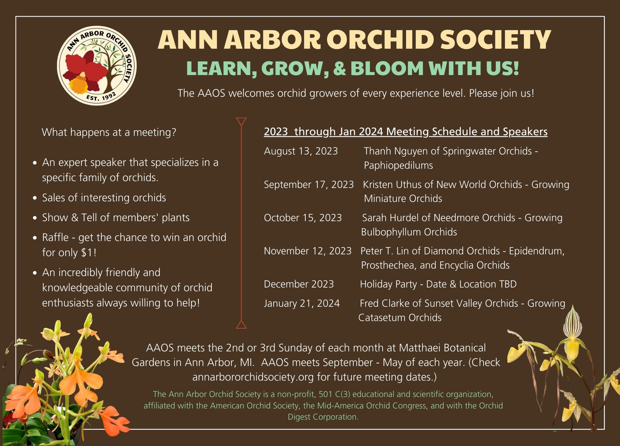 Ann Arbor Orchid Festival – Ann Arbor Orchid Society